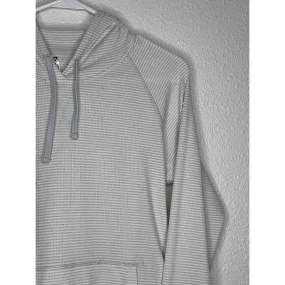Kuhl Women's Stria Hoodie Size Small Pullover Gray White Striped Lightweight - Picture 3 of 16